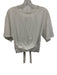 A.L.C. Size M White Cotton Short Sleeve Wrap Waist tie Crop Top White / M
