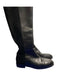 Stuart Weitzman Shoe Size 8 Black Leather Stretch Almond Toe Knee High Boots Black / 8