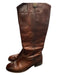 Frye Shoe Size EST 8 Brown Leather Knee High Almond Toe Low Heel Boots Brown / EST 8