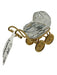 Swarovski Crystal Gold Charms Crystal