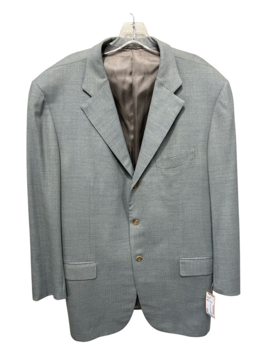 Zegna Green Wool Solid 3 button Men's Blazer Green / 56