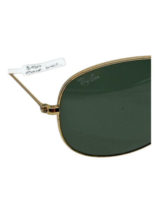 Ray Ban black & gold Aviator Metal Rims Sunglasses Black & Gold