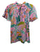 Banjanan Size XS Pink, Blue, Multi Cotton floral print Short Sleeve Top Pink, Blue, Multi / XS