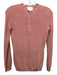 Sundays Size XS Pink Viscose Blend Long Sleeve Knit Henley Top Pink / XS