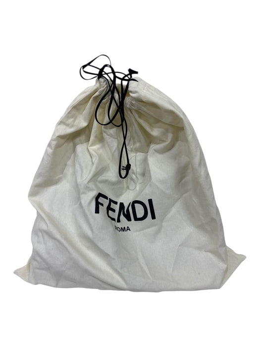 Fendi Dusty Blue Leather silver tone hardware Color Block Whipstich Detail Bag Dusty Blue / M