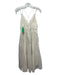 Ulla Johnson Size 8 Cream White Cotton Spaghetti Strap dots Square Neck Dress Cream White / 8