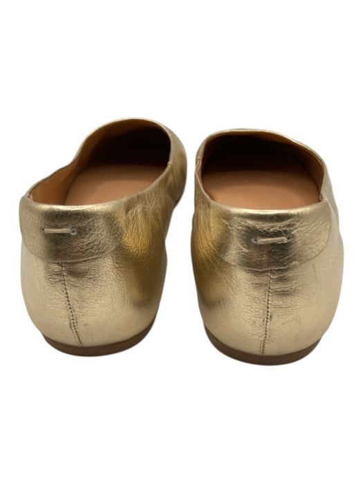 Beek Shoe Size 10 Gold Leather Upper Metallic Round Toe Ballet Flats Gold / 10