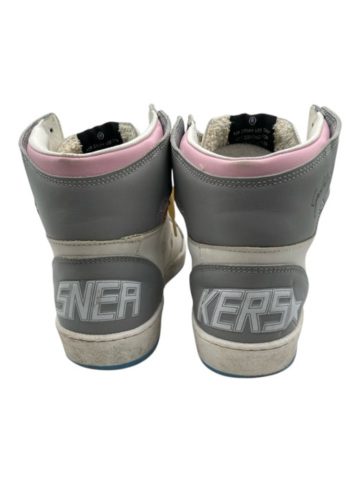 Golden Goose Shoe Size 40 Grey, White & Multi Leather High Top lace up Shoes Grey, White & Multi / 40