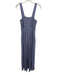 FP Beach Size M Purple Linen & Polyester Wide Leg smocked Jumpsuit Purple / M