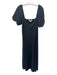 Hill House Size M Black Cotton Puff Sleeves Smocked Dress Black / M