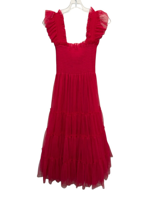 Hill House Size M Red Polyester Tulle Dress Red / M