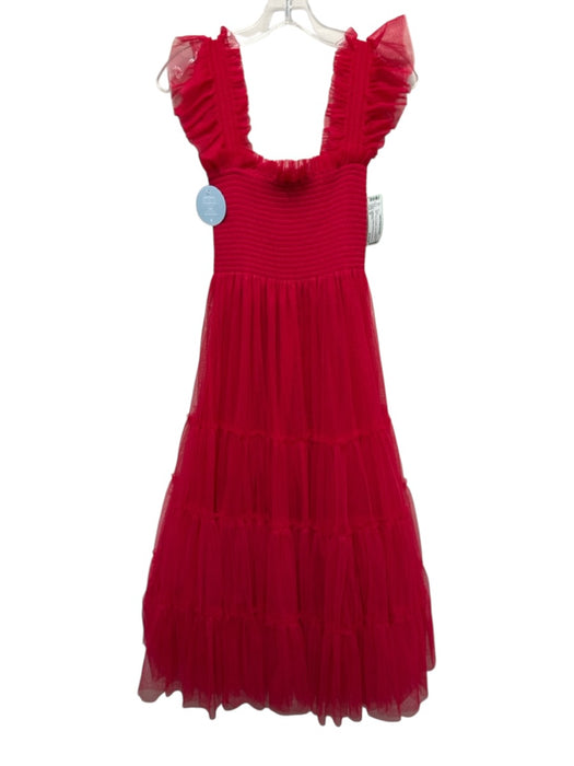Hill House Size M Red Polyester Tulle Dress Red / M