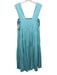 Anthropologie Size XS Aqua Blue Cotton Tiered Sleeveless Square Neck Dress Aqua Blue / XS