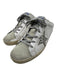 Golden Goose Shoe Size 40 White & Grey Leather Suede Glitter Sneakers White & Grey / 40
