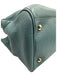 Gucci Blue Leather Bamboo Handle Magnetic Close Bag Blue
