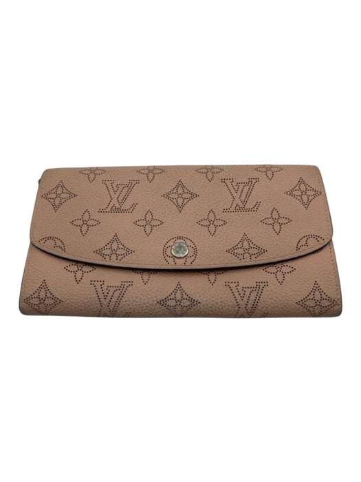 Louis Vuitton AS IS Pink Leather Monogram Snap Closure Wallet Pink