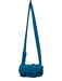Bottega Veneta Blue Nylon Magnetic Closure Crossbody Woven Bag Blue / Mini