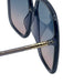 Christian Dior Blue Acetate Tinted Square case incl Sunglasses Blue