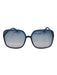 Christian Dior Blue Acetate Tinted Square case incl Sunglasses Blue