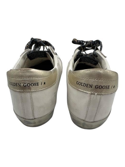Golden Goose Shoe Size 41 White & Multi Leather Star Detail lace up Shoes White & Multi / 41