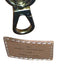 N Brown Leather Shoulder Bag Adjustable Strap Pouch Inc. Hook Closure Bag Brown / M
