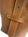 N Brown Leather Shoulder Bag Adjustable Strap Pouch Inc. Hook Closure Bag Brown / M