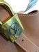 N Brown Leather Shoulder Bag Adjustable Strap Pouch Inc. Hook Closure Bag Brown / M