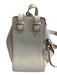 Loewe Ivory Calfskin Leather Zip & Hook Closure Shoulder Contrast Trim Bag Ivory / S