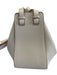 Loewe Ivory Calfskin Leather Zip & Hook Closure Shoulder Contrast Trim Bag Ivory / S