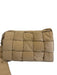 Bottega Veneta Brown Nylon Woven Crossbody Magnetic Close Padded Bag Brown / L