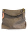 Louis Vuitton Taupe Leather Embossed Zip Close Braided Strap Bag Taupe / L