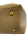 Louis Vuitton Taupe Leather Embossed Zip Close Braided Strap Bag Taupe / L