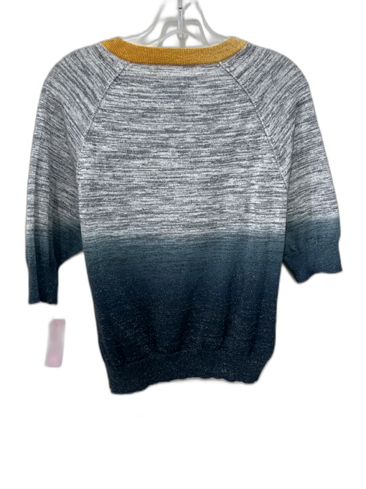 Zadig & Voltaire Size S Gray & Navy Viscose Shimmer Heathered Sweater Gray & Navy / S