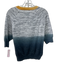 Zadig & Voltaire Size S Gray & Navy Viscose Shimmer Heathered Sweater Gray & Navy / S