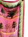 Carson & Co Pink & Green Silk Tree Print scarf Pink & Green / Large