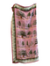 Carson & Co Pink & Green Silk Tree Print scarf Pink & Green / Large