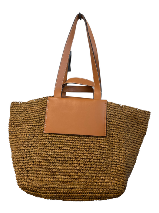 Proenza Schouler Dark Tan Woven Leather straps Double straps Top Closure Bag Dark Tan / Large