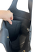 Cuyana Black Leather Pebbled 2 Strap Shoulder Snap Close Bag Black / Large