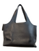 Cuyana Black Leather Pebbled 2 Strap Shoulder Snap Close Bag Black / Large