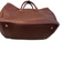 Mark & Graham Dark Brown Leather Top Handles Interior Zip Pocket Feet Tote Bag Dark Brown / Medium