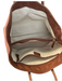 Mark & Graham Dark Brown Leather Top Handles Interior Zip Pocket Feet Tote Bag Dark Brown / Medium