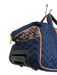 Cinda B Black & Brown Fabric 2 Handles All Over Print Top Zip Bag Black & Brown