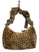 Loeffler Randall Tan & Brown Faux Fur Top Zipper Shoulder Gold Hardware Bag Tan & Brown / Small
