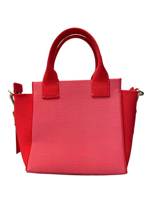 Rothy's Red Fabric 2 Handles Shoulder & Crossbody Straps Square Zip Top Bag Red / Mini