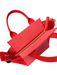 Rothy's Red Fabric 2 Handles Shoulder & Crossbody Straps Square Zip Top Bag Red / Mini