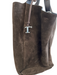Tods Chocolate Suede Shoulder Bag Hook Closure Interior Pouch Slouchy Bag Chocolate / Large