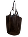 Tods Chocolate Suede Shoulder Bag Hook Closure Interior Pouch Slouchy Bag Chocolate / Large