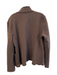Frank & Eileen Size Est M Dark Brown Cotton Open Front Pockets Blazer Dark Brown / Est M