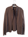 Frank & Eileen Size Est M Dark Brown Cotton Open Front Pockets Blazer Dark Brown / Est M