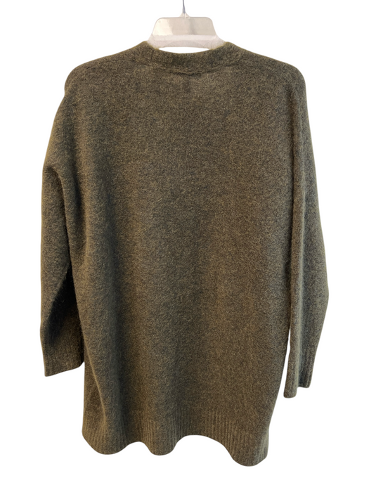 Eileen Fisher Size XXS Dark Green Mohair Blend Front Button Oversize Cardigan Dark Green / XXS